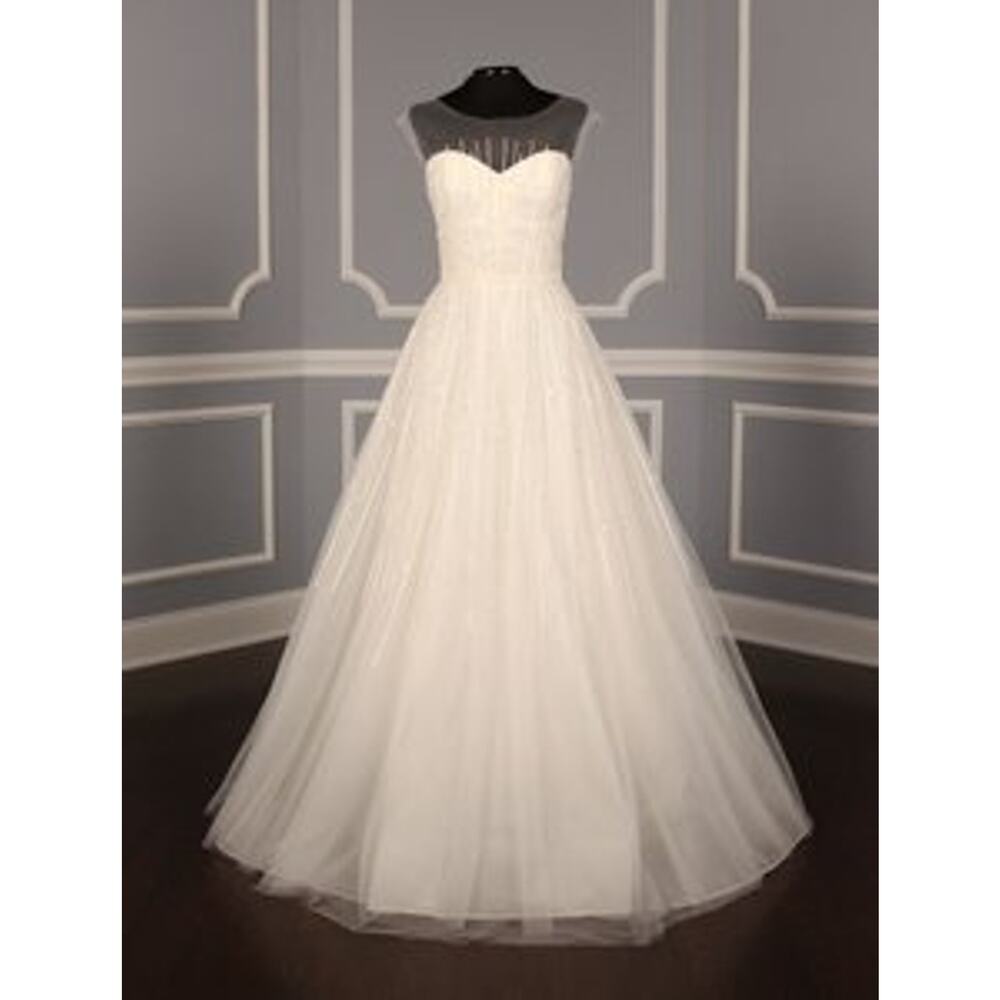 AUSTIN SCARLETT Aurora AS31 Beaded Tulle Aline Sleeveless Wedding Dress 8